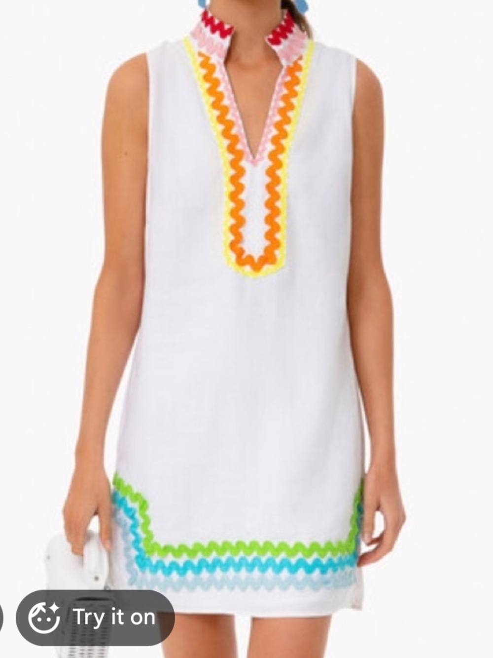 Sail to Sable ric rac white dress